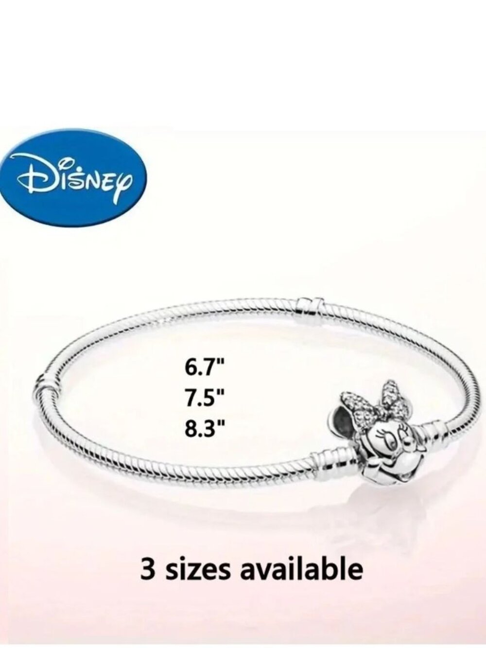 Minnie Mouse Bracelet Disney 19cm = 7.5"